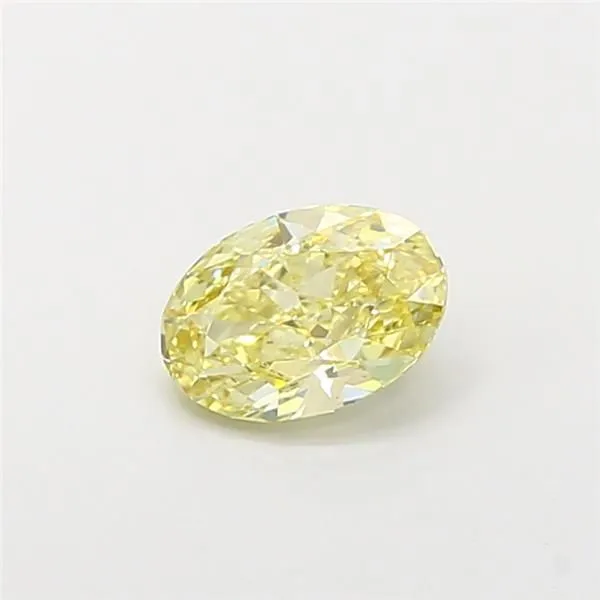 1.01ct OVAL Fancy Yellow VVS2 Coloured Lab diamond
