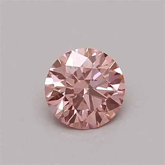 0.31ct ROUND Fancy Vivid Pink VS1 Coloured Lab diamond