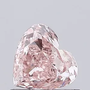 0.44ct HEART Fancy Intense Pink VS1 Coloured Lab diamond