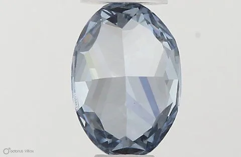 0.38ct OVAL Fancy Vivid Blue VS1 Coloured Lab diamond