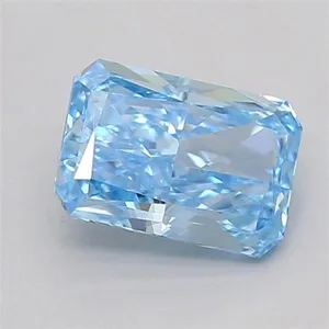 0.51ct RADIANT Fancy Vivid Blue VS1 Coloured Lab diamond