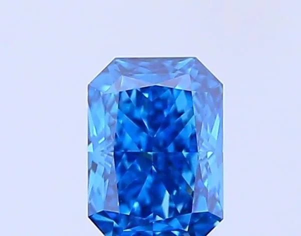 0.60ct RADIANT Fancy Vivid Blue VVS2 Coloured Lab diamond