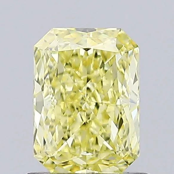 1.02ct RADIANT Fancy Yellow VS2 Coloured Lab diamond