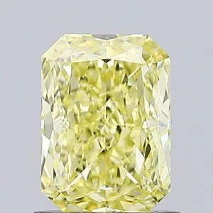 1.02ct RADIANT Fancy Yellow VS2 Coloured Lab diamond