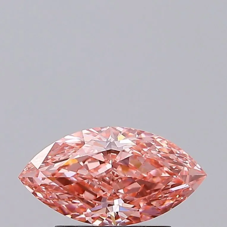 1.04ct MARQUISE Fancy Vivid Pink VVS2 Coloured Lab diamond