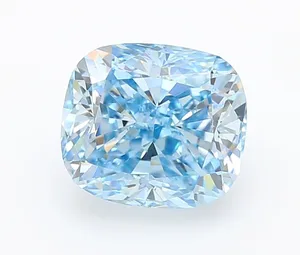 1.08ct CUSHION Fancy Vivid Blue VS1 Coloured Lab diamond