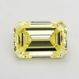 1.05ct EMERALD Fancy Yellow VS1 Coloured Lab diamond