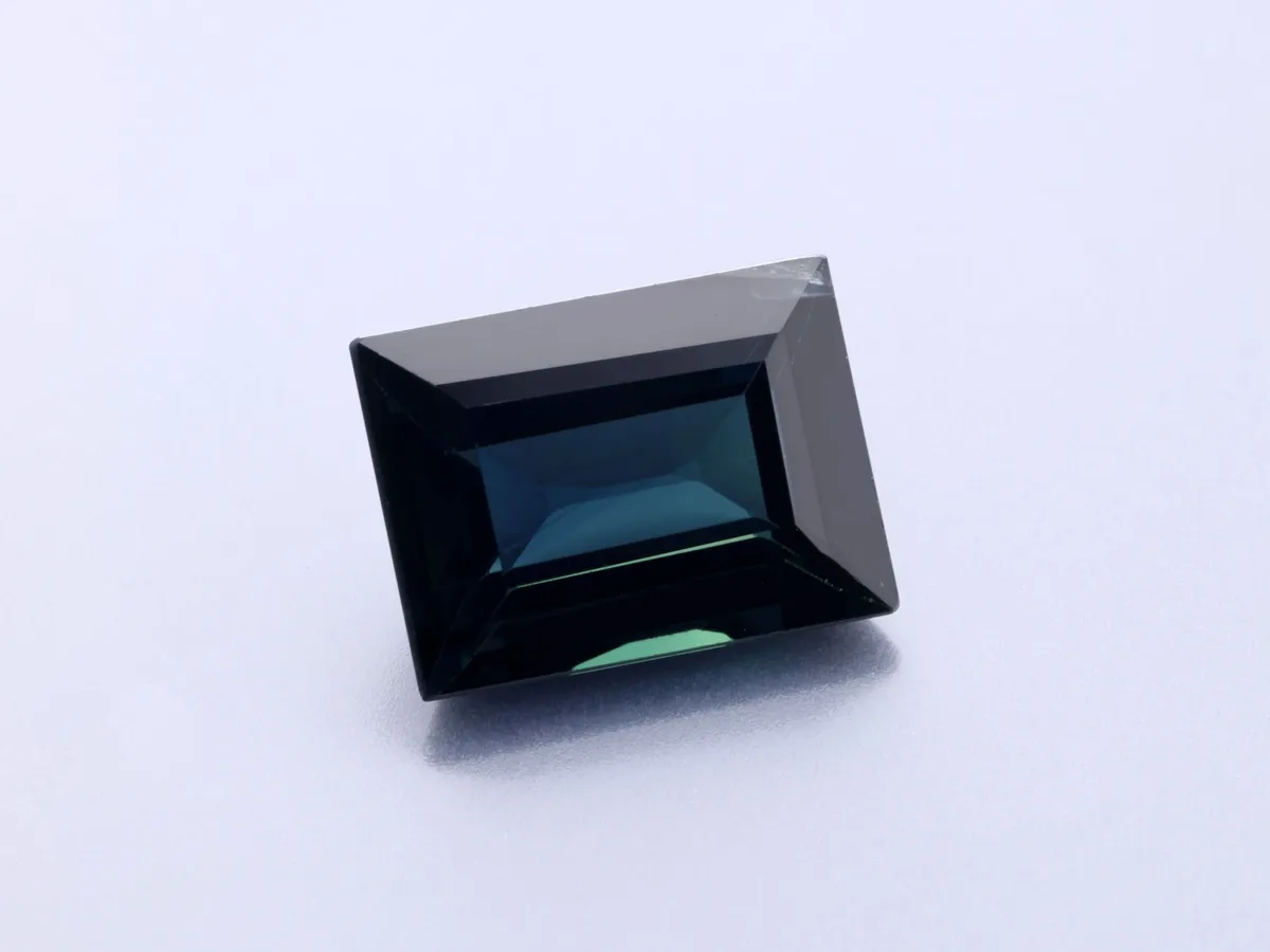 2.1ct Blue Sapphire, Baguette gemstone