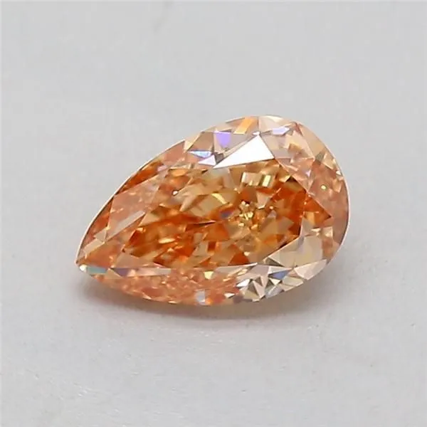 0.35ct PEAR Fancy Brown Yellow VS1 Coloured Lab diamond