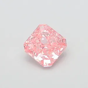 1.35ct RADIANT Fancy Vivid Pink VS1 Coloured Lab diamond