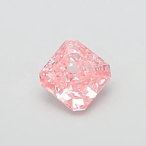 1.35ct RADIANT Fancy Vivid Pink VS1 Coloured Lab diamond