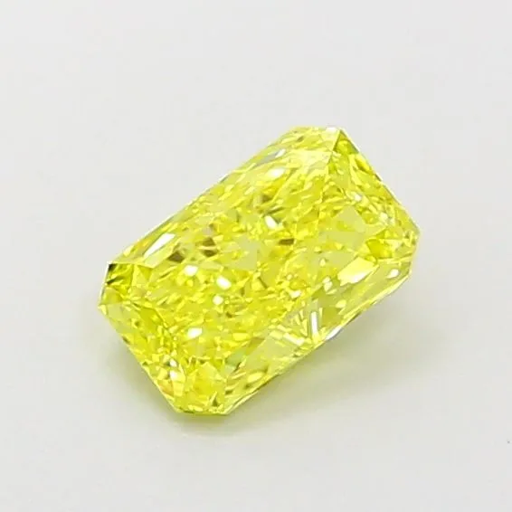 1.01ct RADIANT Fancy Vivid Yellow VVS2 Coloured Lab diamond