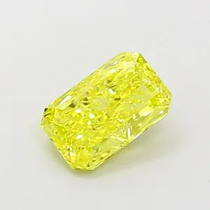 1.01ct RADIANT Fancy Vivid Yellow VVS2 Coloured Lab diamond