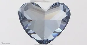 0.57ct HEART Fancy Vivid Blue VS2 Coloured Lab diamond