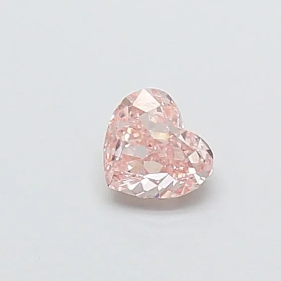 0.32ct HEART Fancy Light Pink VS1 Coloured Lab diamond