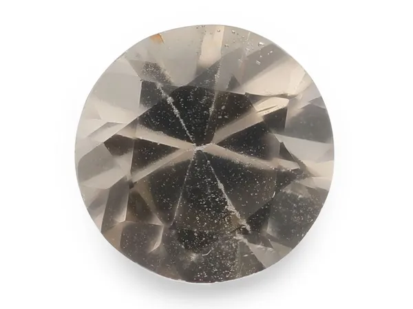 0.73ct Champagne Zircon, Round cut gemstone