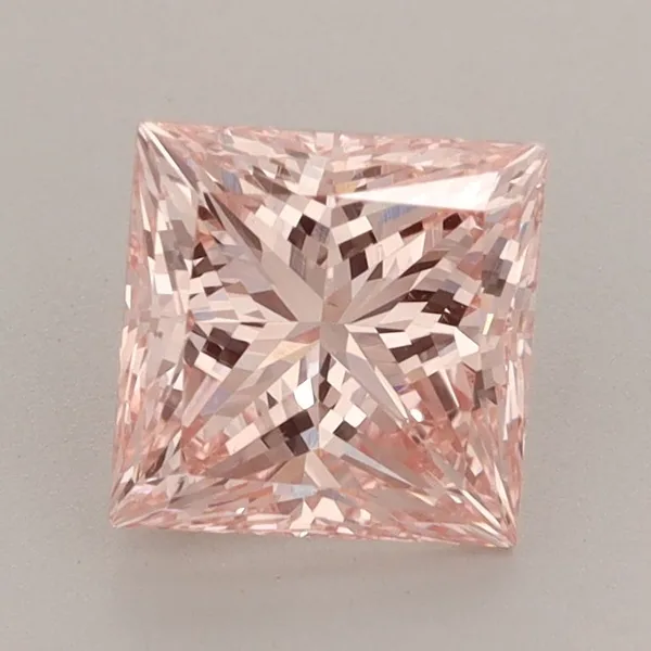 1.85ct PRINCESS Fancy Intense Pink VS1 Coloured Lab diamond