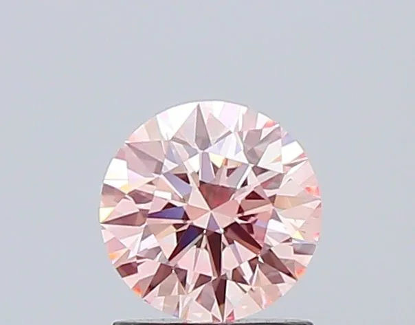 1.01ct ROUND Fancy Intense Pink VVS2 Coloured Lab diamond