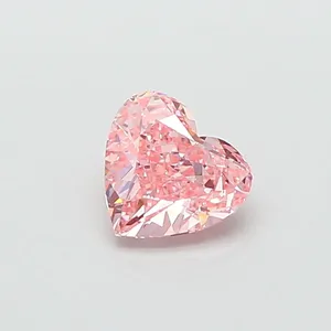 1.5ct HEART Fancy Vivid Pink VS1 Coloured Lab diamond