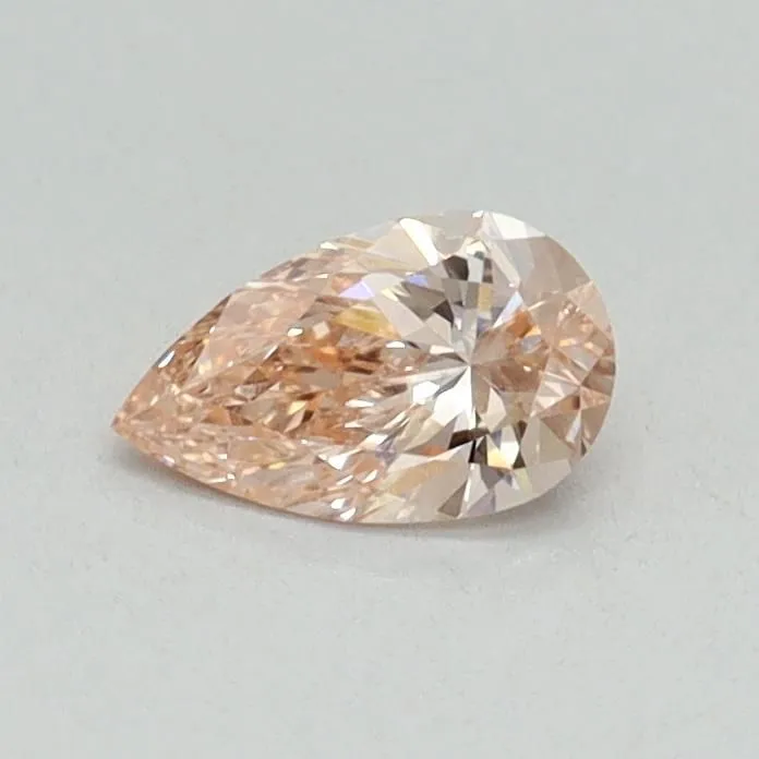 0.32ct PEAR Fancy Intense Pink VS1 Coloured Lab diamond