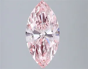 2ct MARQUISE Fancy Vivid Pink VS2 Coloured Lab diamond