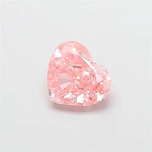 1.07ct HEART Fancy Vivid Pink VVS1 Coloured Lab diamond