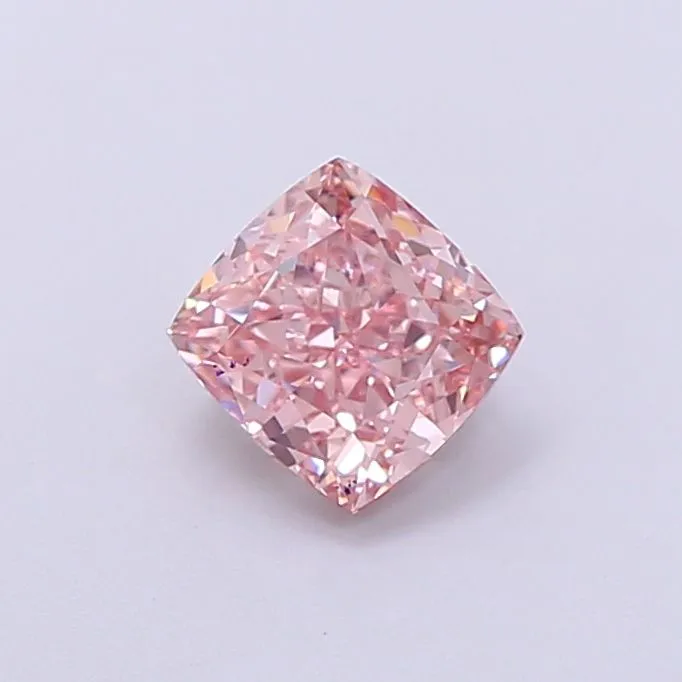 1.05ct CUSHION Fancy Vivid Pink VVS2 Coloured Lab diamond
