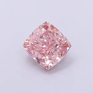 1.05ct CUSHION Fancy Vivid Pink VVS2 Coloured Lab diamond