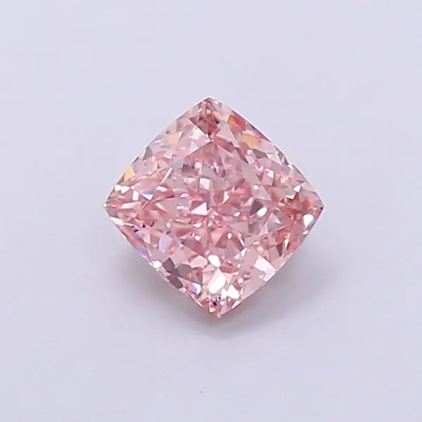 1.05ct CUSHION Fancy Vivid Pink VVS2 Coloured Lab diamond