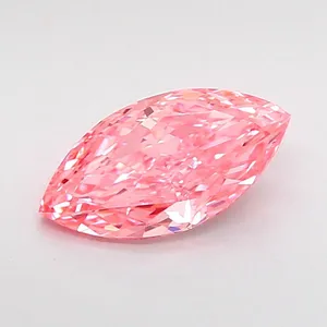 1.02ct MARQUISE Fancy Vivid Pink VVS2 Coloured Lab diamond