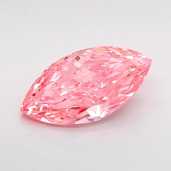 1.02ct MARQUISE Fancy Vivid Pink VVS2 Coloured Lab diamond