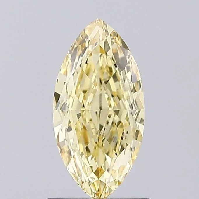 1.02ct MARQUISE Fancy Yellow VVS2 Coloured Lab diamond