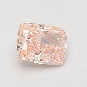 0.71ct CUSHION Fancy Vivid Pink VS1 Coloured Lab diamond