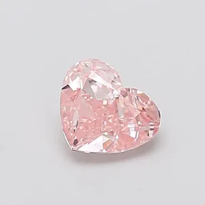 1ct HEART Fancy Intense Pink VS1 Coloured Lab diamond