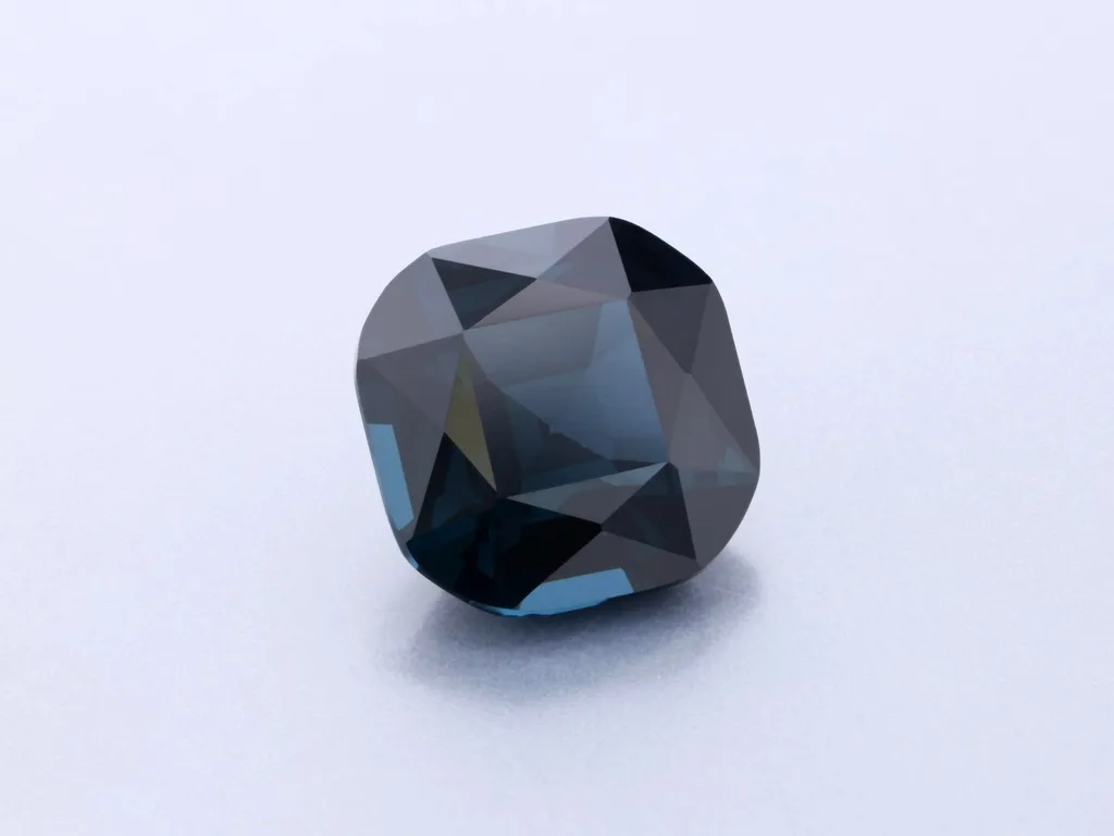 3ct Blue Spinel, Cushion gemstone