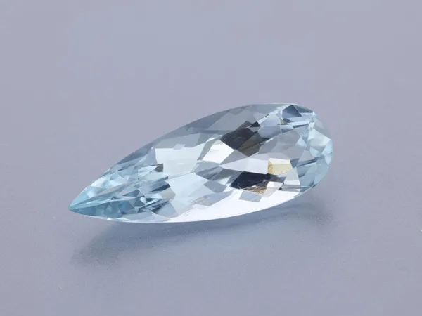 1.95ct Blue Aquamarine, Pear Shape cut gemstone