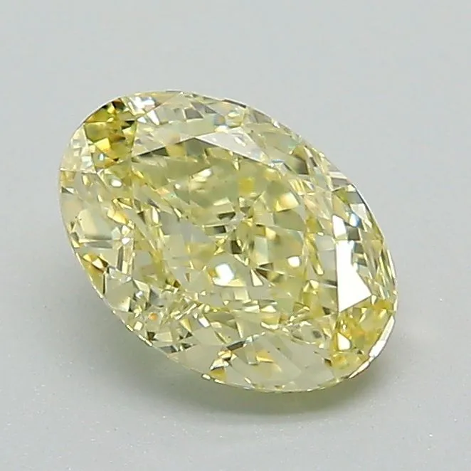 1.03ct OVAL Fancy Yellow VS1 Coloured Lab diamond
