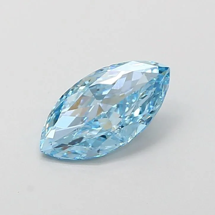0.94ct MARQUISE Fancy Vivid Blue VS1 Coloured Lab diamond