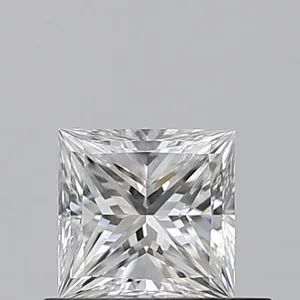 0.53ct PRINCESS D IF Natural diamond