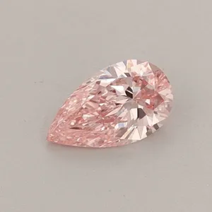 0.31ct PEAR Fancy Vivid Pink VVS2 Coloured Lab diamond