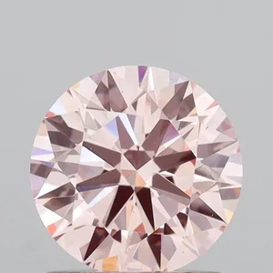 1.03ct ROUND Fancy Intense Pink VS1 Coloured Lab diamond