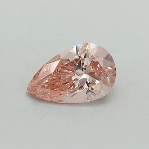 0.3ct PEAR Fancy Vivid Pink VVS2 Coloured Lab diamond