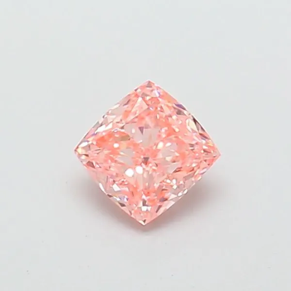 1.07ct CUSHION Fancy Vivid Pink VVS2 Coloured Lab diamond