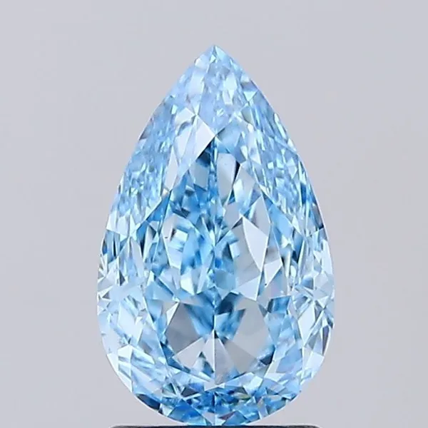 2.44ct MARQUISE Fancy Vivid Blue VS1 Coloured Lab diamond