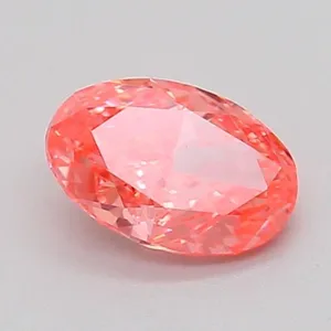 0.35ct OVAL Fancy Vivid Pink VVS2 Coloured Lab diamond