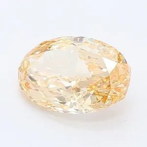0.93ct OVAL Fancy Light Brownish Yellow VS1 Coloured Lab diamond