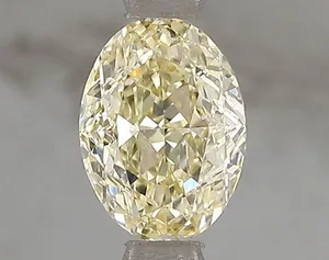 1.1ct OVAL Fancy Intense Yellow VVS1 Coloured Lab diamond