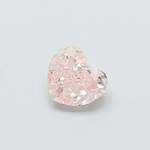 0.37ct HEART Fancy Pink VVS2 Coloured Lab diamond