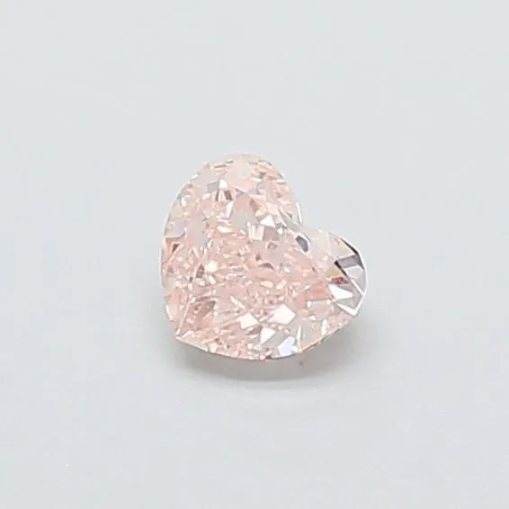 0.37ct HEART Fancy Pink VVS2 Coloured Lab diamond