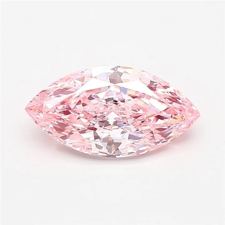 2.04ct MARQUISE Fancy Vivid Pink VS1 Coloured Lab diamond